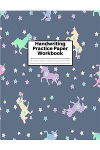Handwriting Practice Paper Workbook