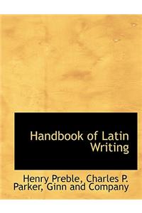 Handbook of Latin Writing