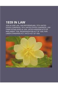 1939 in Law