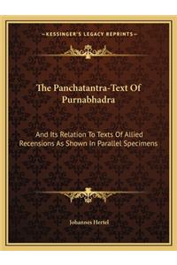 Panchatantra-Text of Purnabhadra