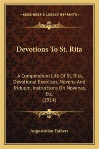 Devotions To St. Rita