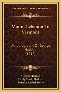 Mount Lebanon to Vermont