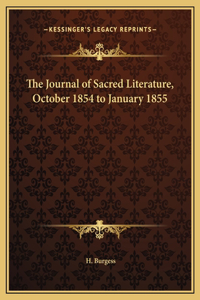 The Journal of Sacred Literature, October 1854 to January 1855