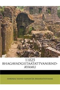 11025 Bhagavadgiitaatattvanirnd-Ayamu