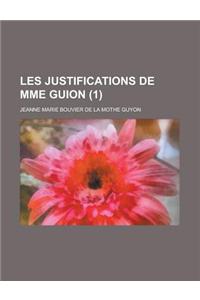 Les Justifications de Mme Guion (1 )