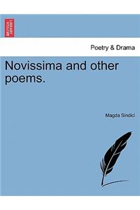 Novissima and Other Poems.