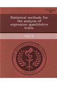 Statistical Methods for the Analysis of Expression Quantitative Traits