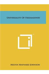 Universality of Freemasonry