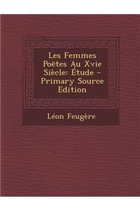 Les Femmes Poetes Au Xvie Siecle