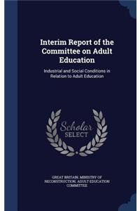 Interim Report of the Committee on Adult Education