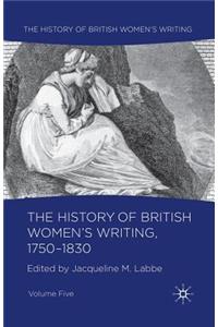 History of British Women's Writing, 1750-1830