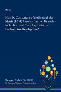 How Do Components of the Extracellular Matrix (Ecm) Regulate Junction Dynamics in the Testis and Their Implication in Contraceptive Development?