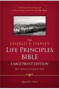 Charles F. Stanley Life Principles Bible-NASB-Large Print