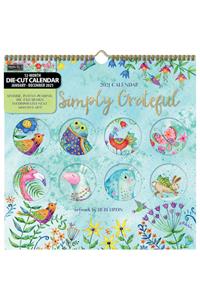 Simply Grateful 2021 12x12 Diecut Spiral Calendar