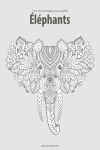 Livre de coloriage pour adultes Éléphants 2