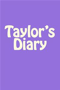 Taylor's Diary