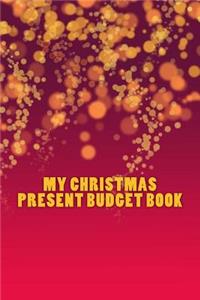 My Christmas Present Budget Book