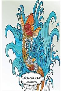 Notebook Journal Dot-grid, Fish Art