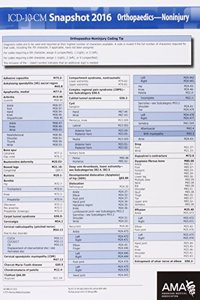 ICD-10 Snapshot 2016 Coding Cards Orthopedics