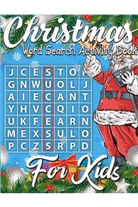 Christmas Word Search Activity Book for Kids