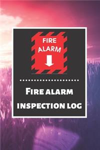 Fire alarm inspection log