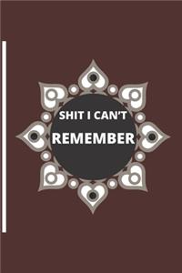 Shit I Can't Remember.