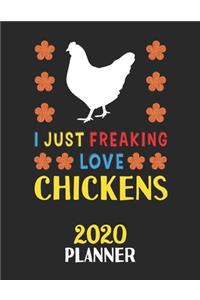 I Just Freaking Love Chickens 2020 Planner