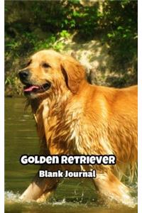 Golden Retriever Blank Journal