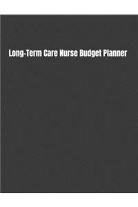 Long-Term Care Nurse Budget Planner