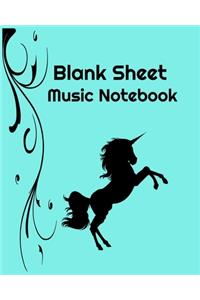 Blank Sheet Music Notebook