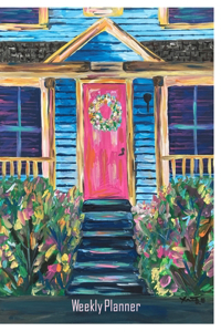 Cute Pink Door - Undated Weekly Planner (60 weeks)