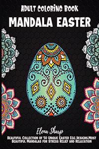 Mandala Easter Adult Coloring Book