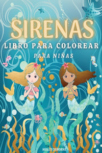 Sirenas Libro de Colorear para Niñas