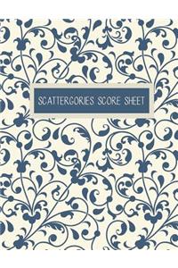 Scattergories Score Sheet