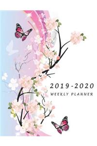 2019-2020 Weekly Planner: Large Two Year Planner with To-Do List (Flower Cover)