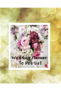 Wedding Planner to Do's List