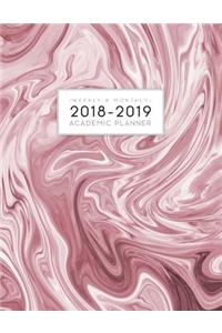 2018-2019 Weekly and Monthly Academic Planner