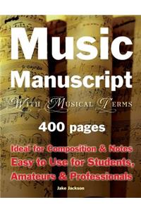 Music Manuscript with Musical Terms