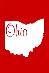 Ohio - Red Lined Notebook with Margins