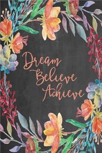 Chalkboard Journal - Dream Believe Achieve (Peach)