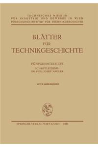 Blätter Für Technikgeschichte