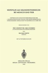 Hefepilze ALS Krankheitserreger Bei Mensch Und Tier: Vorträge Und Diskussionsbemerkungen Der 2. Wissenschaftlichen Tagung Der Deutschsprachigen Mykologischen Gesellschaft in Hamburg Am 18. März 1962