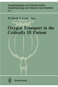 Oxygen Transport in the Critically Ill Patient