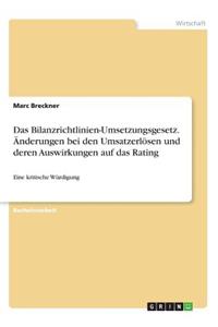 Bilanzrichtlinien-Umsetzungsgesetz. Änderungen bei den Umsatzerlösen und deren Auswirkungen auf das Rating