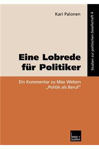 Eine Lobrede Für Politiker