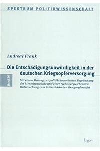 Die Entschadigungsunwurdigkeit in Der Deutschen Kriegsopferversorgung