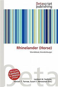 Rhinelander (Horse)