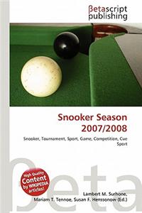 Snooker Season 2007/2008