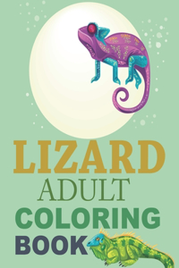 Lizard Adult Coloring Book