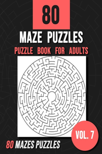 Maze Puzzle Book For Adults